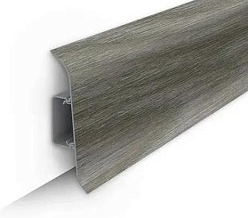 Напольный плинтус Идеал Классик К-П70п (c центральной планкой) 210 Дуб пепельный, 2200мм/70мм/22мм, 1 м.п.